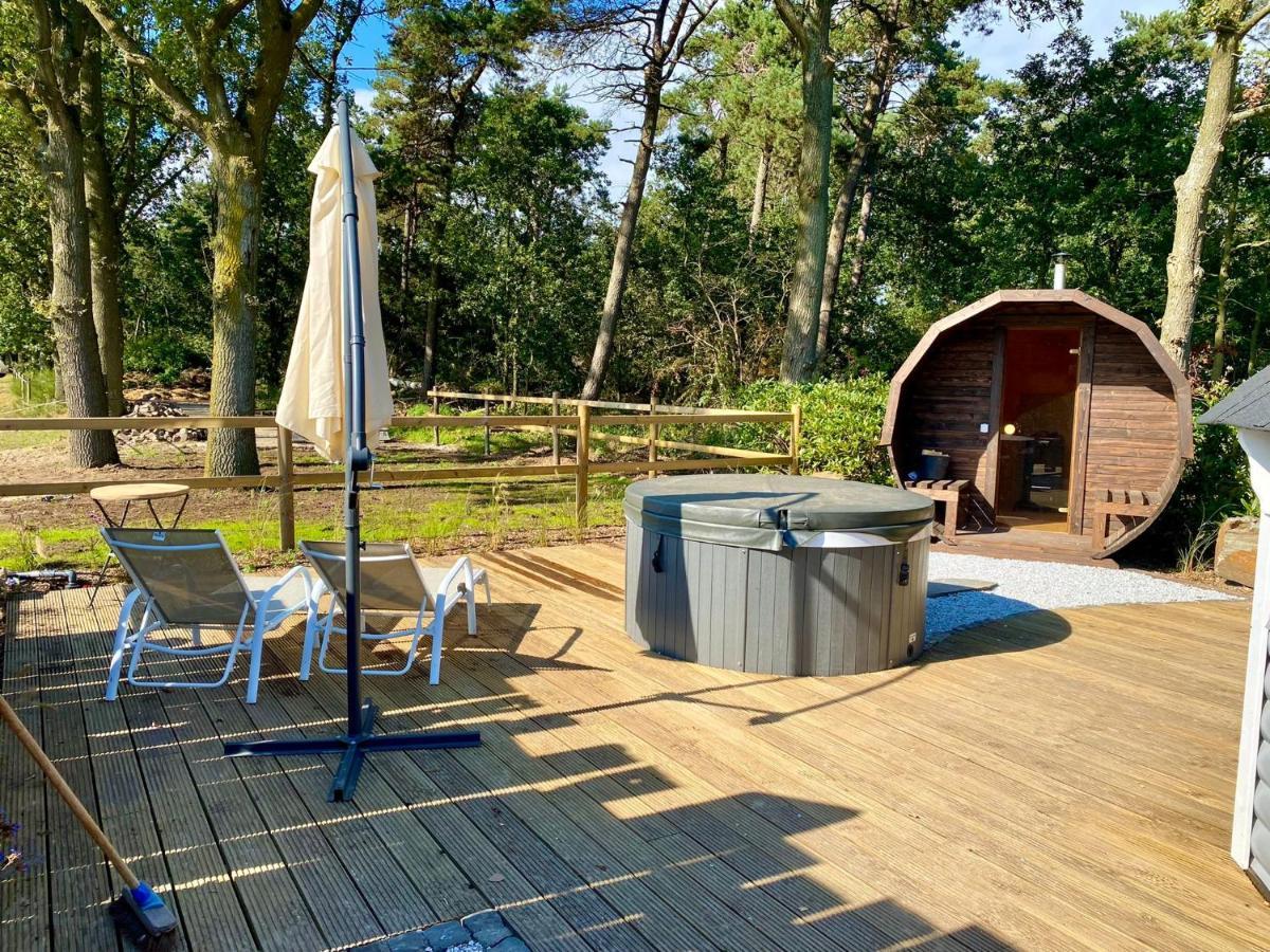 Luxe Finse Kota Met Jacuzzi En Saunabarrel De Zandhoef إيرسل المظهر الخارجي الصورة