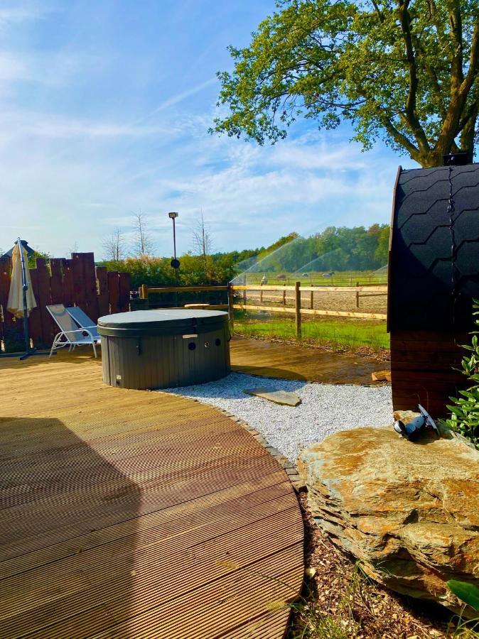 Luxe Finse Kota Met Jacuzzi En Saunabarrel De Zandhoef إيرسل المظهر الخارجي الصورة